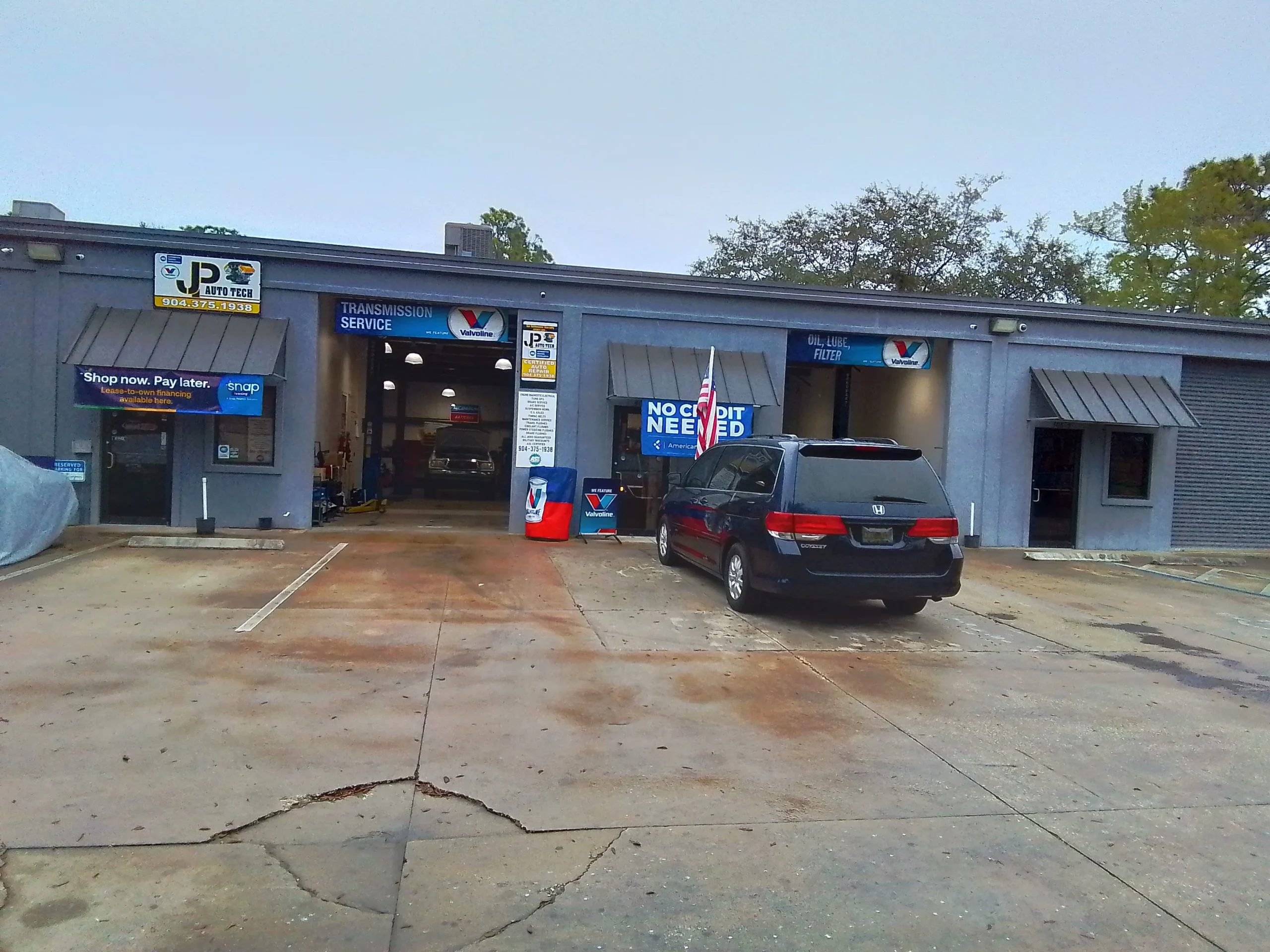 Front JP Auto tech repair Jacksonville Orange Park FL